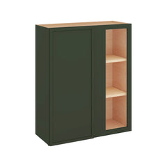 Modernform Cabinet Slim Sage Green 30" W X 36" H X 12" D Single Door Blind Corner Wall Cabinet
