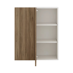 Modernform Cabinet Walnut 30" W X 36" H X 12" D Single Door Blind Corner Wall Cabinet