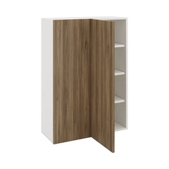 Modernform Cabinet Walnut 30" W X 42" H X 12" D Single Door Blind Corner Wall Cabinet
