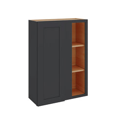 Modernform Cabinet Onyx Black Shaker 30" W X 42" H X 12" D Single Door Blind Corner Wall Cabinet