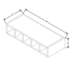 CNC Concord Richmond White 30" W Wine Cubby
