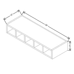 CNC Concord Elegant Stone 36" W Wine Cubby