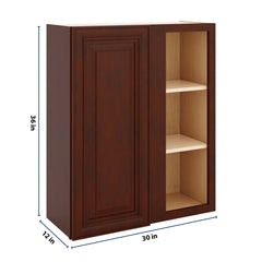 J&K Mahogany J5 Blind Wall Cabinet - 30" W x 36" H