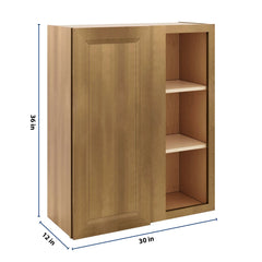 J&K Butterscotch B8 Blind Wall Cabinet - 30" W x 36" H