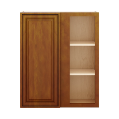 J&K Mocha Glazed K10 Blind Wall Cabinet - 30" W x 36" H
