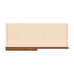 J&K Mocha Glazed K10 Blind Wall Cabinet - 30" W x 36" H