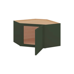 Modernform Cabinet Slim Sage Green 24" W X 15" H X 12" D Diagonal Corner Wall Cabinet