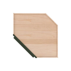 Modernform Cabinet Slim Sage Green 24" W X 15" H X 12" D Diagonal Corner Wall Cabinet