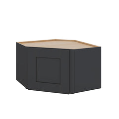 Modernform Cabinet Onyx Black Shaker 24" W X 15" H X 12" D Diagonal Corner Wall Cabinet