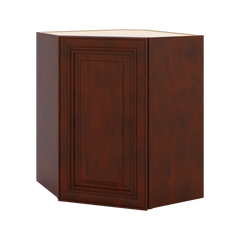 J&K Mahogany J5 Wall Diagonal Cabinet - 24" W x 30" H
