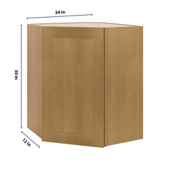 J&K Butterscotch B8 Wall Diagonal Cabinet - 24" W x 30" H