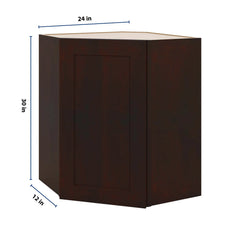 J&K Java Coffee S1 Wall Diagonal Cabinet - 24" W x 30" H