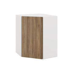 Modernform Cabinet Walnut 24" W X 30" H X 12" D Wall Diagonal Corner Cabinet