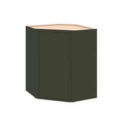 Modernform Cabinet Slim Sage Green 24" W X 30" H X 12" D Wall Diagonal Corner Cabinet