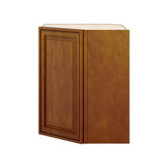 J&K Mocha Glazed K10 Wall Diagonal Cabinet - 24" W x 30" H