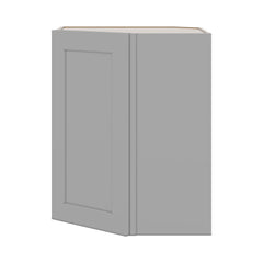 J&K Castle Grey S5 Wall Diagonal Cabinet - 24" W x 30" H