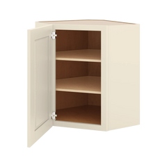 J&K Pearl Glazed H9 Wall Diagonal Cabinet - 24" W x 30" H