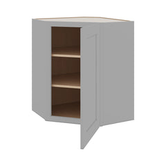 J&K Castle Grey S5 Wall Diagonal Cabinet - 24" W x 30" H