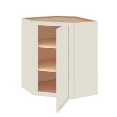 Modernform Cabinet Slim Dove White 24" W X 30" H X 12" D Wall Diagonal Corner Cabinet