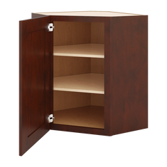 J&K Mahogany J5 Wall Diagonal Cabinet - 24" W x 30" H