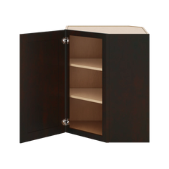 J&K Espresso K8 Wall Diagonal Cabinet - 24" W x 30" H