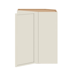 Modernform Cabinet Slim Dove White 24" W X 30" H X 12" D Wall Diagonal Corner Cabinet