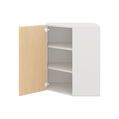 Modernform Cabinet Natural Oak 24" W X 30" H X 12" D Wall Diagonal Corner Cabinet