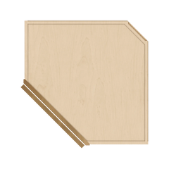 J&K Butterscotch B8 Wall Diagonal Cabinet - 24" W x 30" H