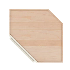 Modernform Cabinet Slim Dove White 24" W X 30" H X 12" D Wall Diagonal Corner Cabinet