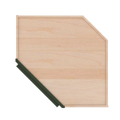 Modernform Cabinet Slim Sage Green 24" W X 30" H X 12" D Wall Diagonal Corner Cabinet