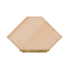 Modernform Cabinet Natural Shaker 24" W X 30" H X 12" D Wall Diagonal Corner Cabinet