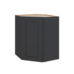 Modernform Cabinet Onyx Black Shaker 24" W X 30" H X 12" D Wall Diagonal Corner Cabinet