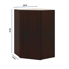 J&K Java Coffee S1 Wall Diagonal Cabinet - 24" W x 36" H