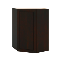 J&K Espresso K8 Wall Diagonal Cabinet - 24" W x 36" H