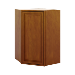 J&K Mocha Glazed K10 Wall Diagonal Cabinet - 24" W x 36" H