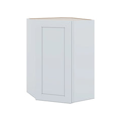 J&K White Shaker S8 Wall Diagonal Cabinet - 24" W x 36" H
