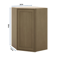 J&K Hazel H8 Wall Diagonal Cabinet - 24" W x 36" H