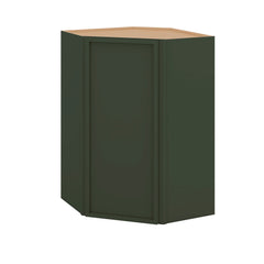 Modernform Cabinet Slim Sage Green 24" W X 36" H X 12" D Wall Diagonal Corner Cabinet
