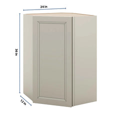 J&K Pebble B6 Wall Diagonal Cabinet - 24" W x 36" H