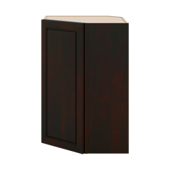 J&K Espresso K8 Wall Diagonal Cabinet - 24" W x 36" H
