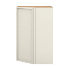 Modernform Cabinet Slim Dove White 24" W X 36" H X 12" D Wall Diagonal Corner Cabinet
