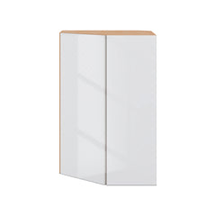 Modernform Cabinet Gloss White 24" W X 36" H X 12" D Wall Diagonal Corner Cabinet