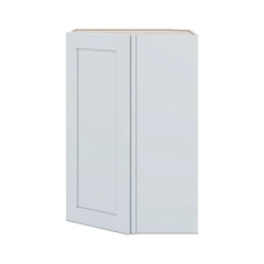 J&K White Shaker S8 Wall Diagonal Cabinet - 24" W x 36" H