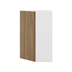 Modernform Cabinet Walnut 24" W X 36" H X 12" D Wall Diagonal Corner Cabinet