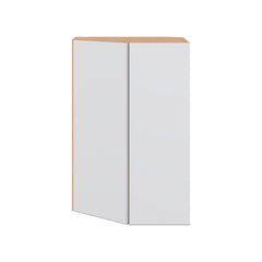 Modernform Cabinet Matte White 24" W X 36" H X 12" D Wall Diagonal Corner Cabinet