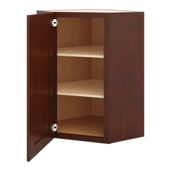 J&K Mahogany J5 Wall Diagonal Cabinet - 24" W x 36" H