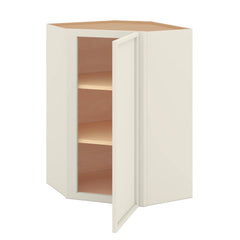 Modernform Cabinet Slim Dove White 24" W X 36" H X 12" D Wall Diagonal Corner Cabinet