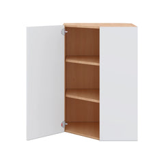 Modernform Cabinet Matte White 24" W X 36" H X 12" D Wall Diagonal Corner Cabinet