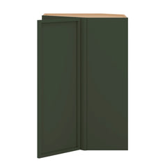 Modernform Cabinet Slim Sage Green 24" W X 36" H X 12" D Wall Diagonal Corner Cabinet