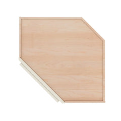 Modernform Cabinet Slim Dove White 24" W X 36" H X 12" D Wall Diagonal Corner Cabinet